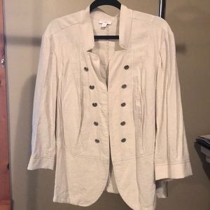 Tan shirt jacket 2X